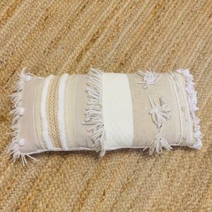 Boho lumbar throw pillow - one of a kind
